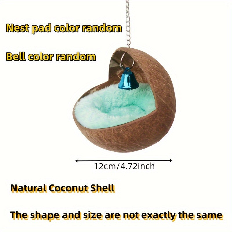 Natural Coconut Shell Bird Nest House