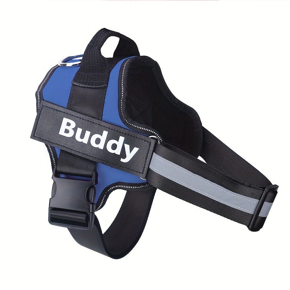 Personalized Dog Harness NO PULL Reflective Breathable Pet Harness Vest For Small Large Dog Outdoor Walk Training Accessories