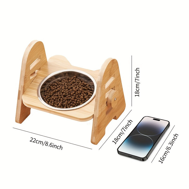 1/2/3pcs Adjustable Slanting Ceramic Pet Bowl Set - Ergonomic Lifting Design, Easy Cleaning, Anti-Slip Base, Suitable for Cats and Dogs of All Sizes - Dog Bowl, Cat Food Bowl, Pet Feeding Essentials