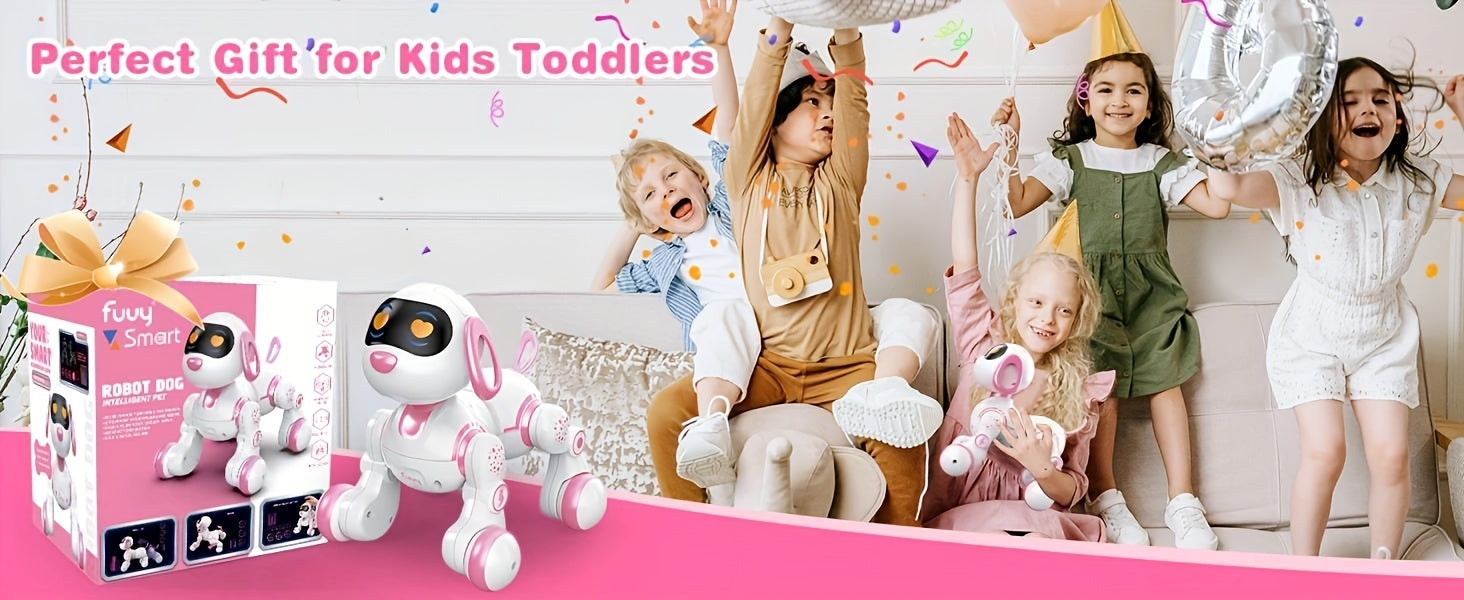 FUUY Robot Dog Toy for Kids, singing and dancing interactive companion pet Pet  toy dogs Gifts for boys and girls aged 3 4 5 6 years old