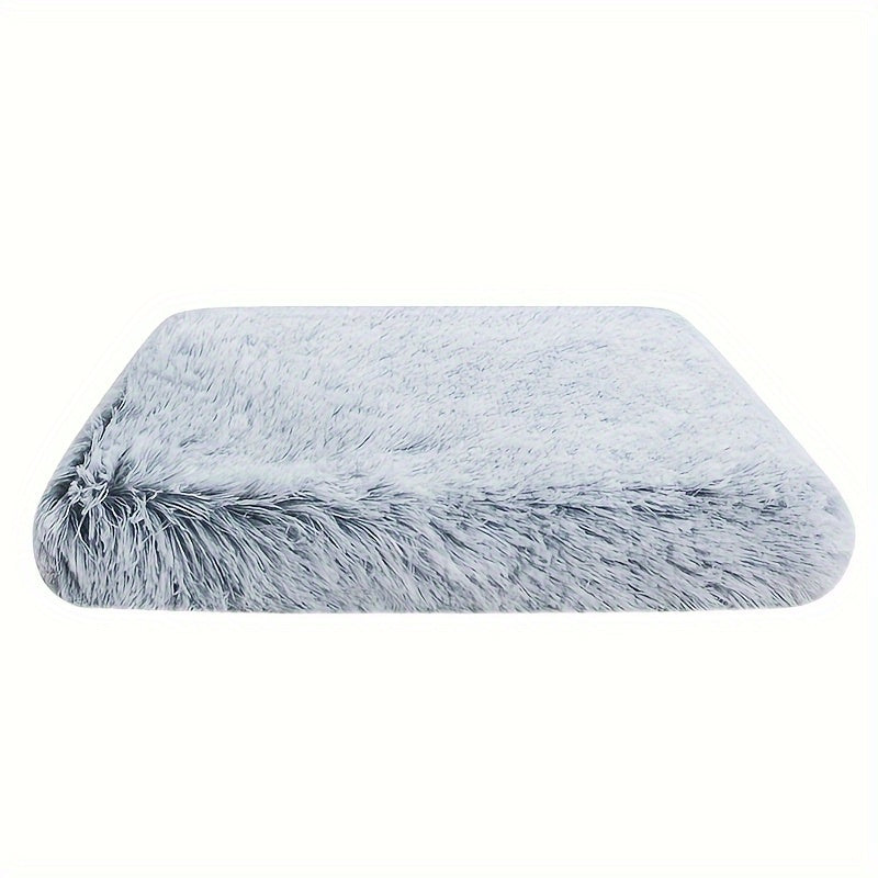 1pc Plush Rectangular Dog Bed, Plush Non-slip Square Dog Bed Cat Mat Pet Bed, Deep Sleep Cat Sofa Dog Sofa Cat Bed Dog Bed Pet Supplies Non-slip Mattress for Large, Medium and Small Dogs and Cats - Comfortable, Dog Mat, Cat M