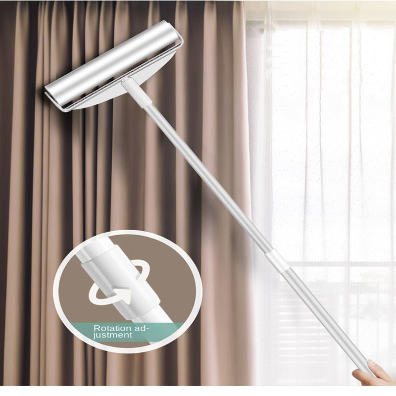 Long Bar Handle Sticky Hair Maker - 9.45inch/7.48inch Diagonal Tear Design Pet Hair Removal Roller for Sofa Carpet Dust Cleaning with Sticky Tearable Paper Brush