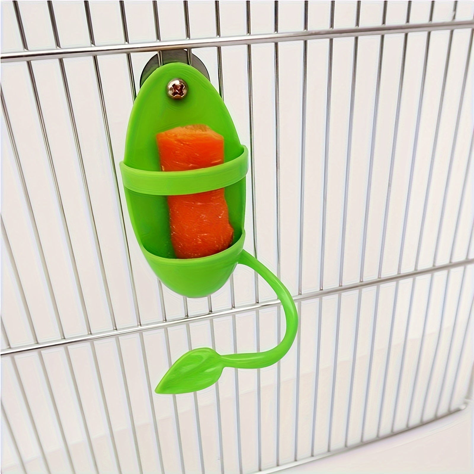 1pc  Bird Cuttlebone Holder, Fruit & Vegetable Feeder Station for Healthy Beaks and Birdcage Entertainment