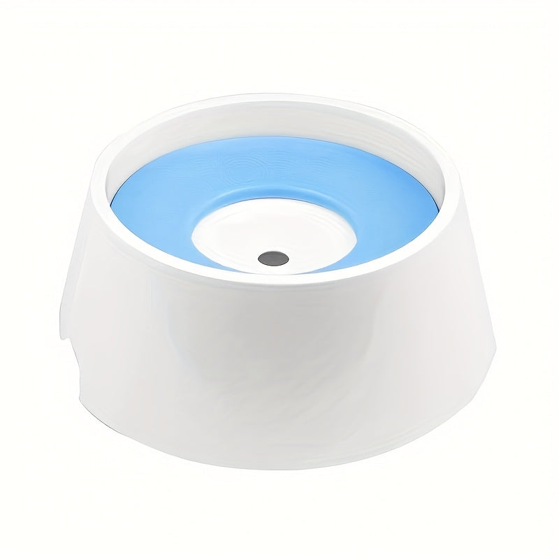 1pc Floating Spill-Proof Pet Water Bowl for Dogs & Cats - Anti-Splash Design, Durable Plastic, Large Capacity Easy-Clean Water Dispenser for Wet & Dry Food Areas, Sleek Pet Accessories, Easyclean Material