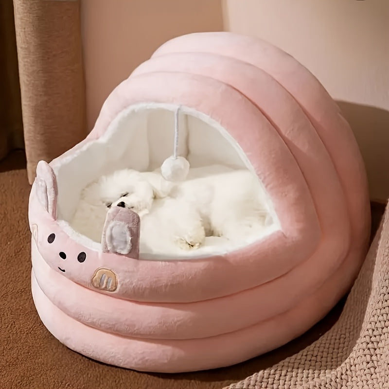 Cute Dog Bed Mat, Removable, Plush, Thick, Comfortable And Warm Pet Bed