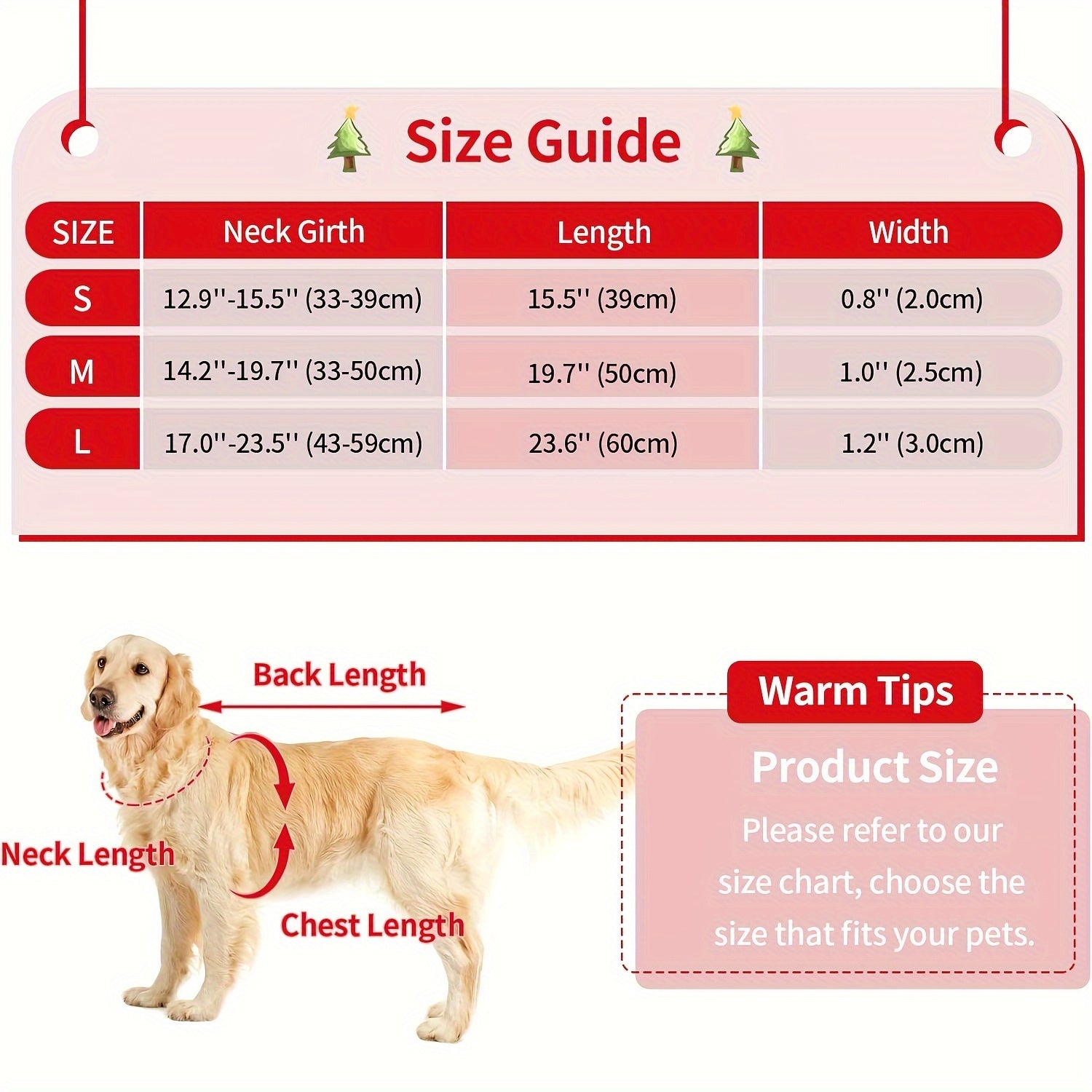 Christmas Plaid Dog Collar with Detachable Bowtie, Adjustable Pet Collar for Cats and Dogs, Durable Polyamide Material with Press Buckle and D-Ring, Perfect for Holiday Parties, Birthdays, and Daily Wear - Red (S/M/L)