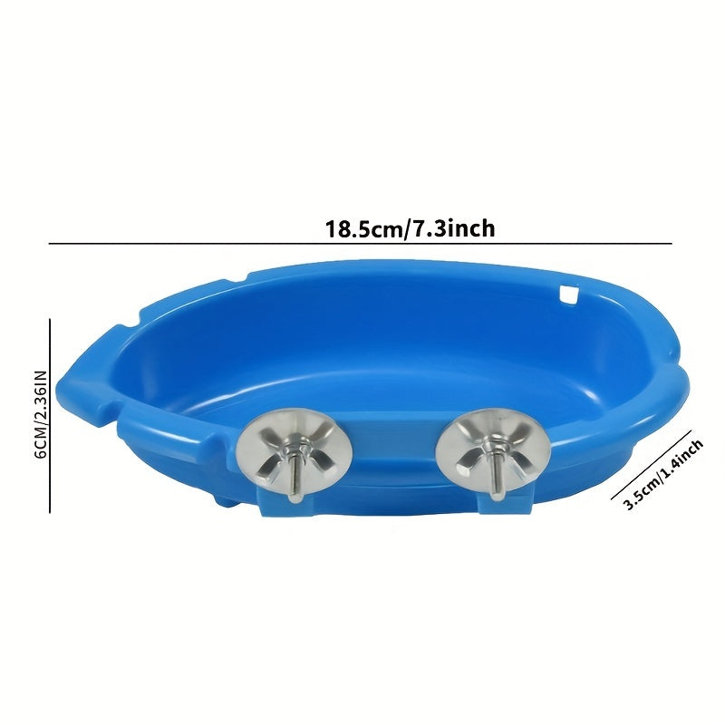 Hanging Bird Bath Tub for Parrot Cage - Easy to Clean and Durable Bird Bathing Box - For Parrots - Suitable for Daily Bathing - Perfect Gift for Bird Lovers