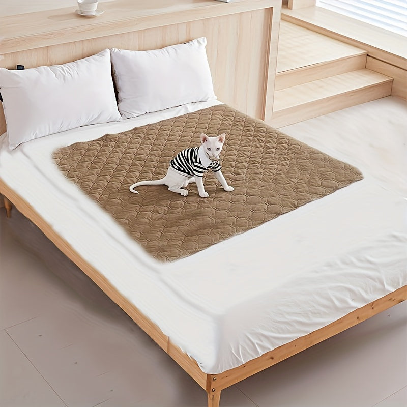 1pc Waterproof Pet Bed Cover, Waterproof Dog Bed Mattress, Urine Proof And Dog And Cat Sleeping Blanket Sofa Pad, Machine Washable