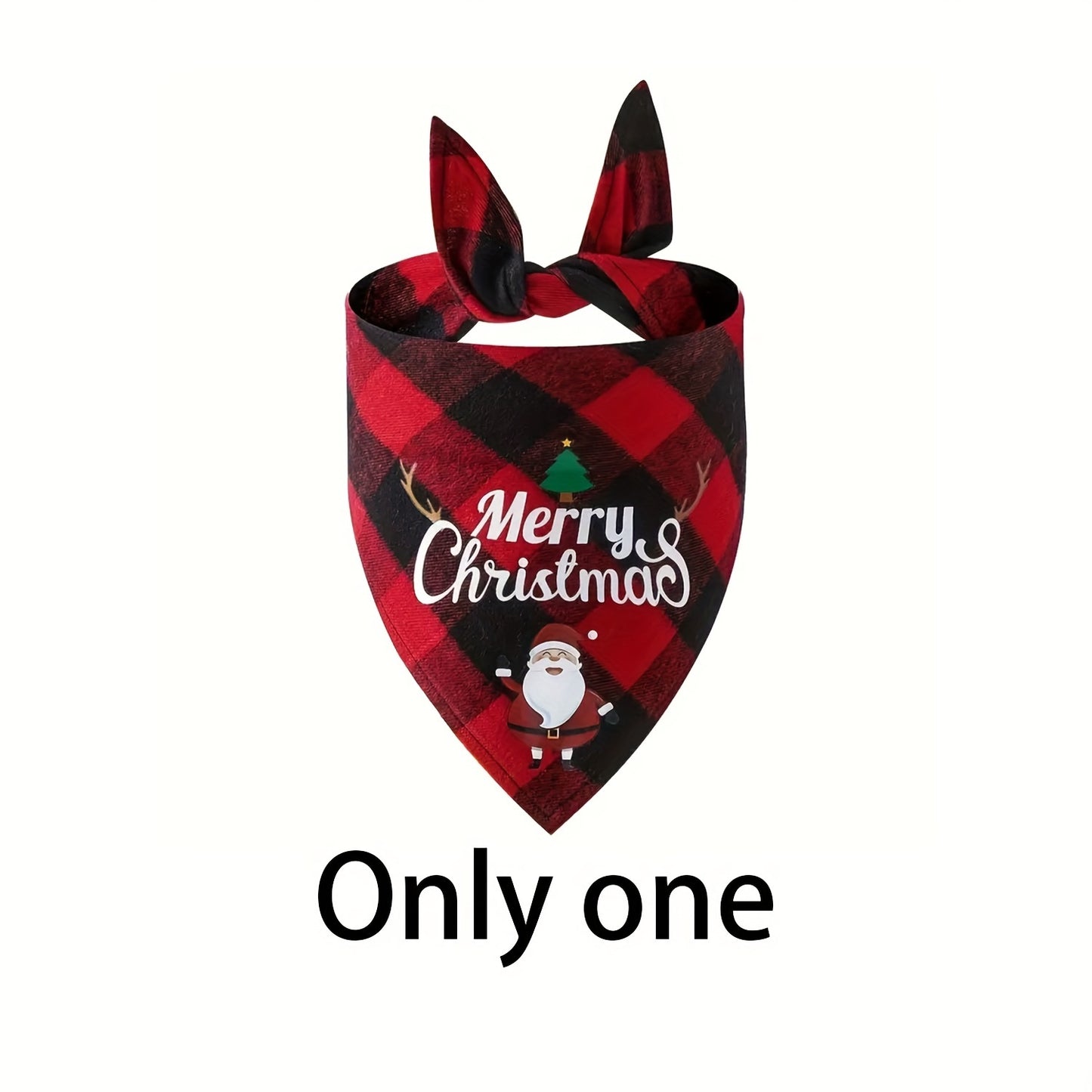 Christmas Pet Triangle Scarf Dog Bandanas Saliva Towel Santa Claus And Letter Graphic Scarf For Holiday Party Decoration Bib For Small, Medium & Large Sized Dogs