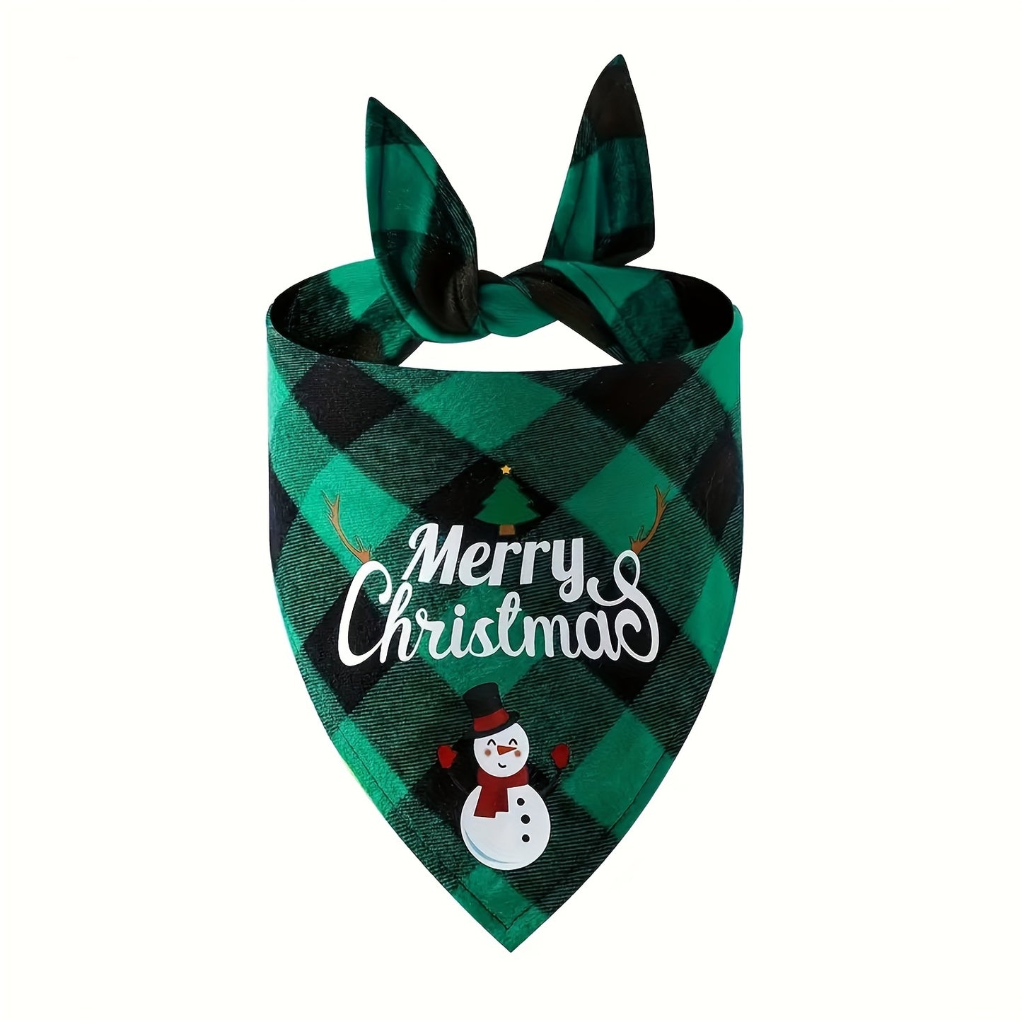 Christmas Pet Triangle Scarf Dog Bandanas Saliva Towel Santa Claus And Letter Graphic Scarf For Holiday Party Decoration Bib For Small, Medium & Large Sized Dogs