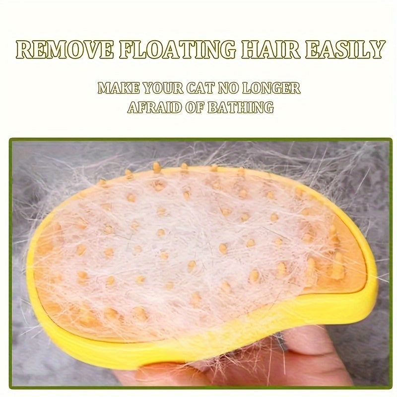 3-in-1 Steam Pet Grooming Brush for Cats & Dogs - USB Rechargeable, Water Spray Comb for Easy Hair Removal and Bathing