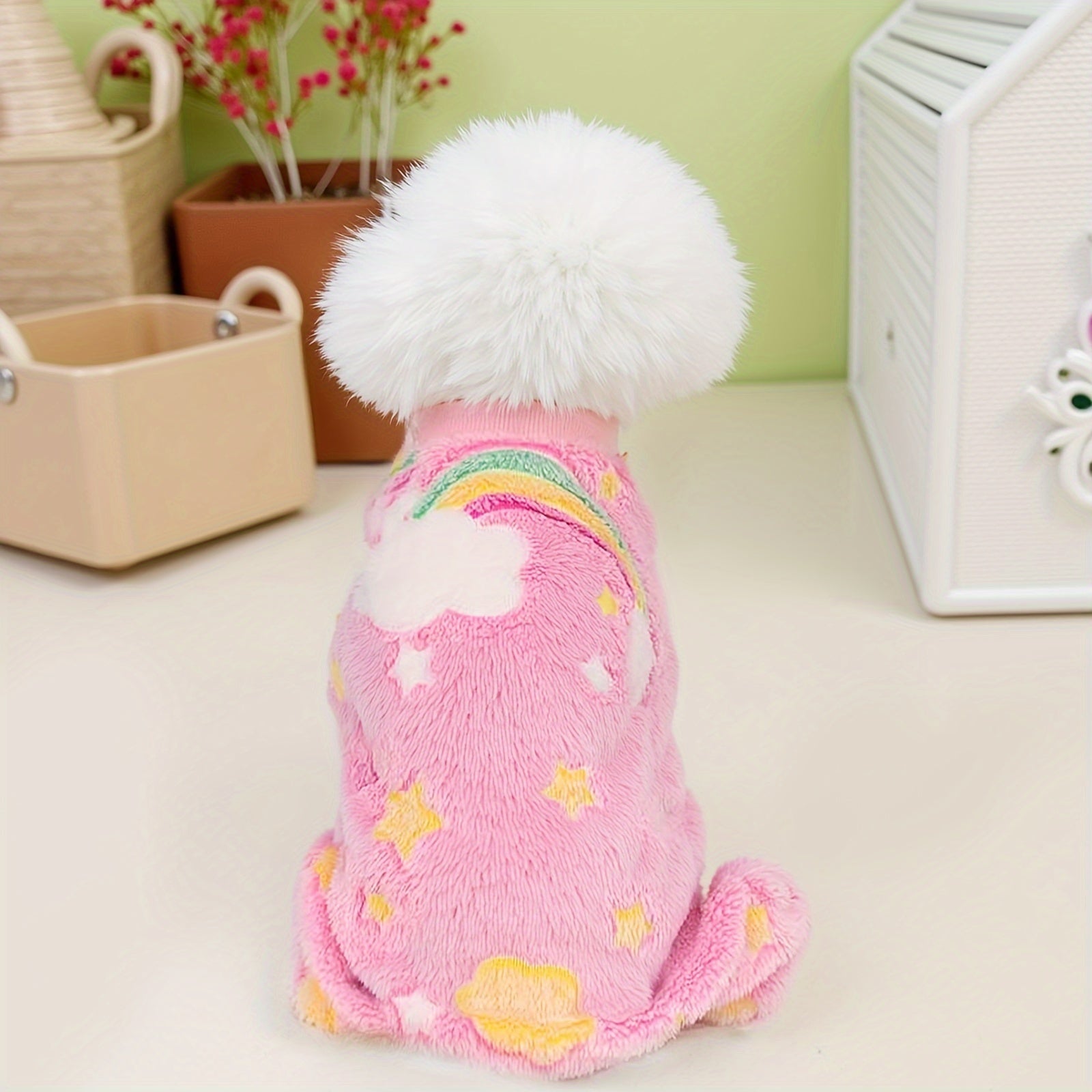 Dog Pajamas For Small Dogs, Fall Winter Dog Pjs Cute Extra Small Puppy Clothes, 4 Legs Dog Sweater Jumpsuit, Soft & Stretchy Dog Onesies Pet Apparel Outfits For Chihuahua Yorkie Cat