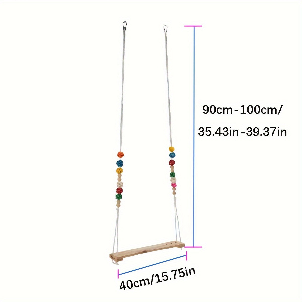 1pc Colorful Chicken Xylophone Toy Hanging Gnawing String Bird Cage Toy For Pet Bird Parrot Chicken For Playing