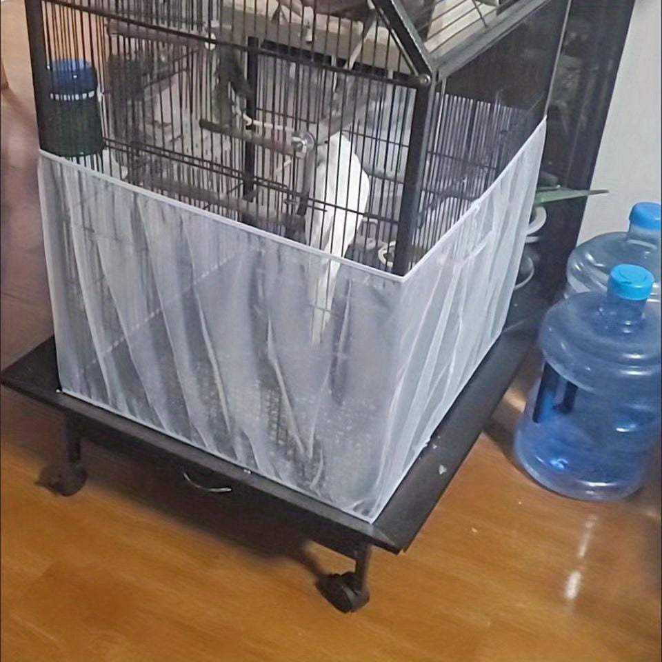 A Soft Mesh Bird Cage Cover - Easy Cleaning, Keeps Your Birdcage Clean and Fresh, Perfect for Small to Medium Birds, Birdcage Accessories