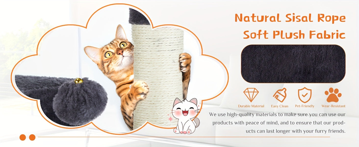 Sweetcrispy Cat Tree, Indoor Cats Tower Tree