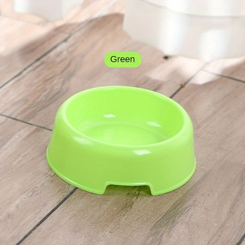 Stackable Plastic Cat and Small Dog Bowls - Pet Feeding/Water Bowls for Cats and Chihuahuas - Classic American Style Pet Food Dish - Set of Multiple Basic Animal Feeders