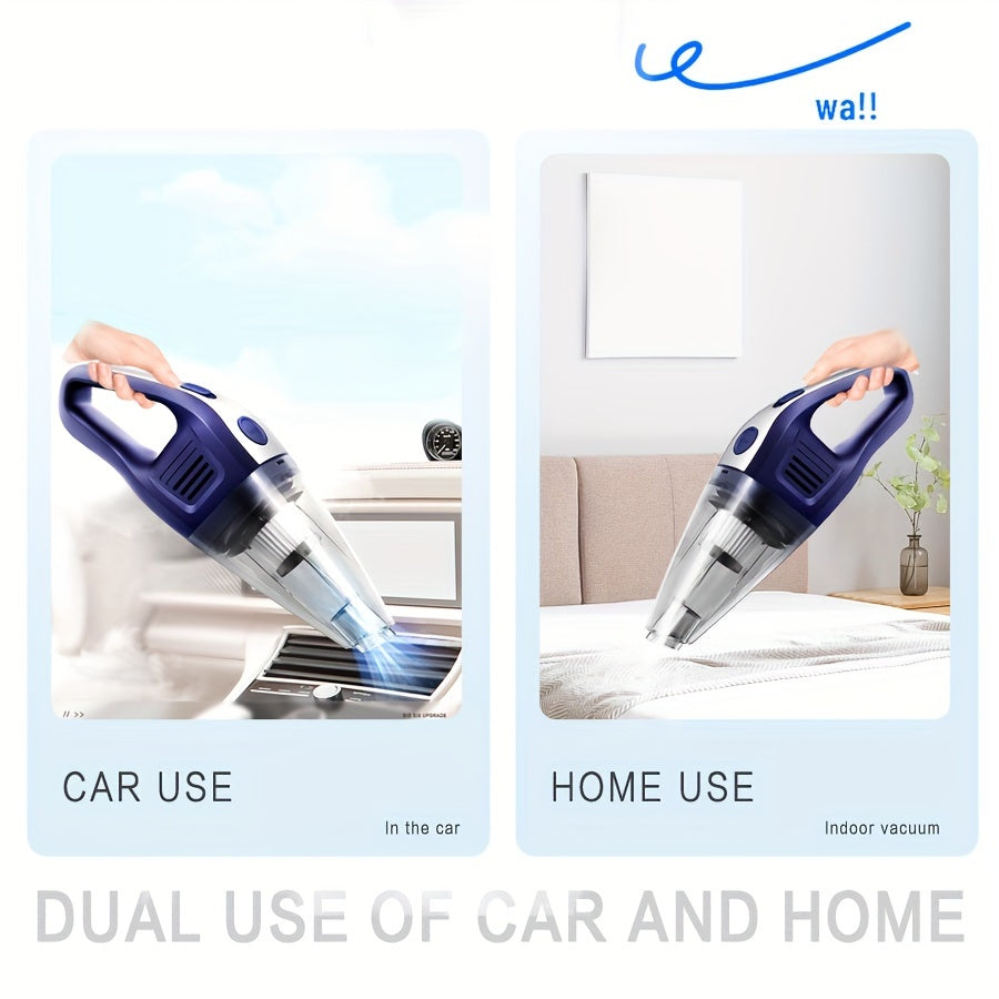 Car Vacuum Cleaner 5000pa Strong Suction, Powerful Handheld Wireless Vacuum Cleaner, USB Charging Long Working, Car Accessories For Men Women, Suitable For Cars, Homes, Offices, Pet Hair Cleaning