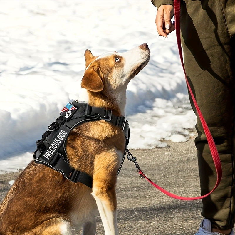 Service Dog Harness And Leash Set with 1pc Folding Bowl