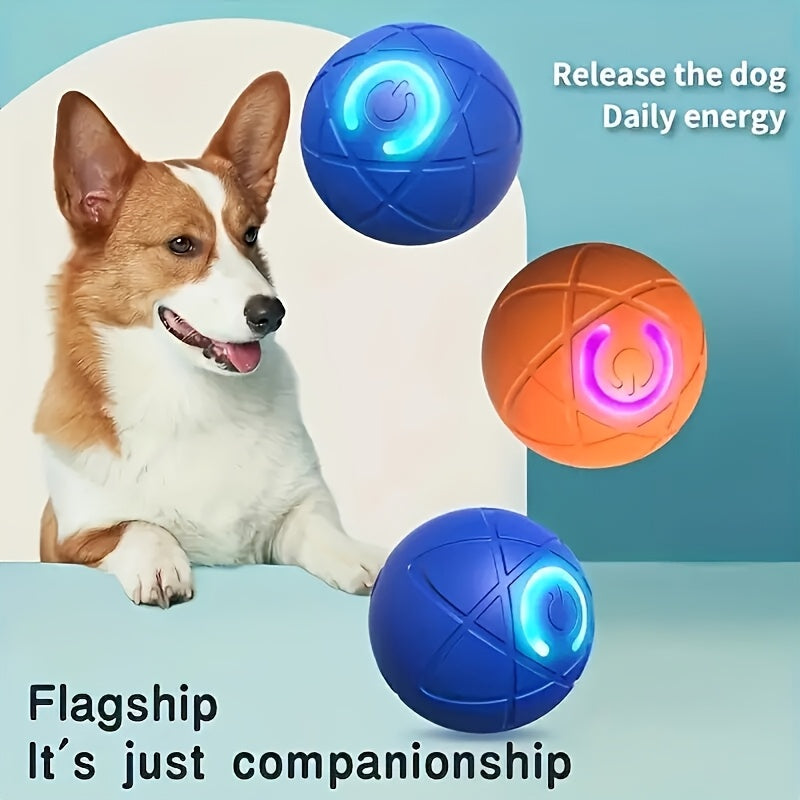 Interactive Gravity Bouncing Dog Toy - a Durable Chew Ball with an Automatic Teasing Feature, Rechargeable Lithium Polymer Battery, an Electric Pet Toy for Dogs to Entertain Themselves.
