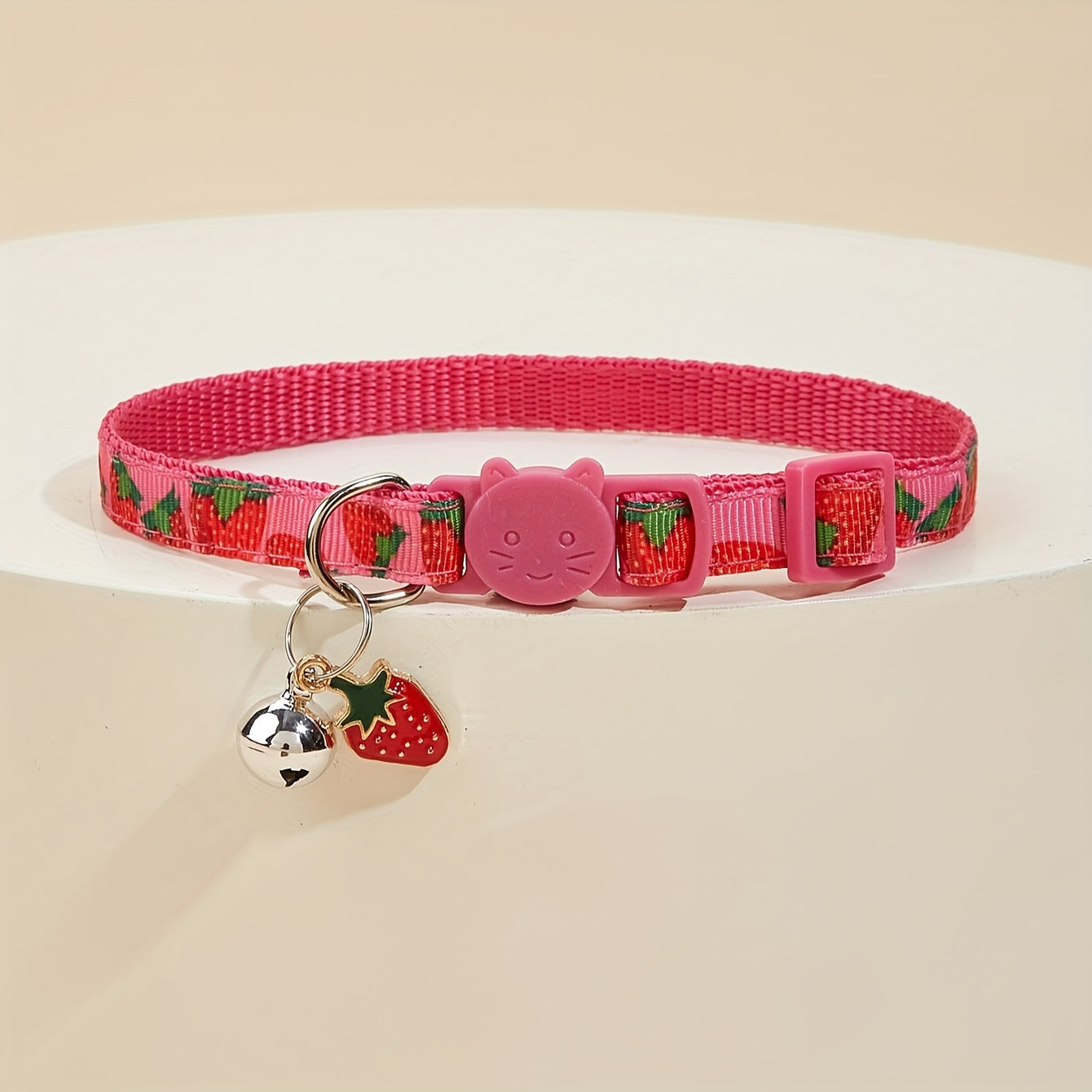 Breakaway Cat Collar With Bell, Colorful Fruit Pattern Adjustable Length Pet Collar For Cat Kitten Dog Puppy