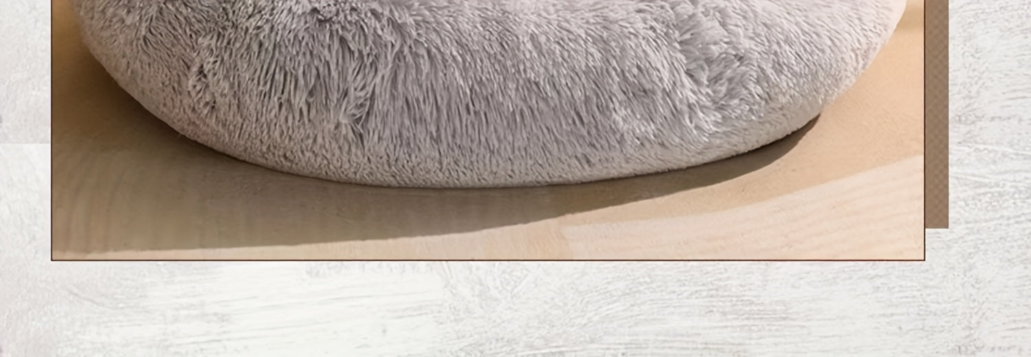 Ultra-Cozy Bear Paw Pet Bed - Luxurious Long Plush Dog Sleep Haven - Cloud-Soft Snuggle Cushion Sofa - Designed for Furry Friends - Adorable Bear Paw Shape