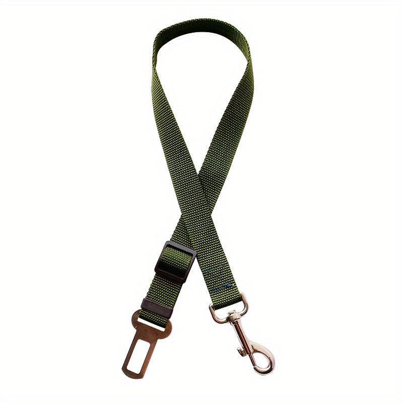 Retractable Dog Seat Belt for Safe Car Travel - Adjustable, Comfortable Harness and Leash - Ideal for Securing Pets on the Move