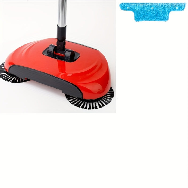 1set, 3 In 1 Multifunctional Hand Push Sweeper, Vacuum Cleaner, Hand Push Sweeping And Moping Machine, To Remove Garbage, Pet Hair And Dust, Dry And Wet Use, Suitable For Hardwood Ceramic Tiles, With 1/2/5/10 Cloth, Cleaning