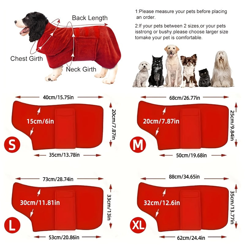 Super Absorbent Quick-Dry Dog Drying Coat