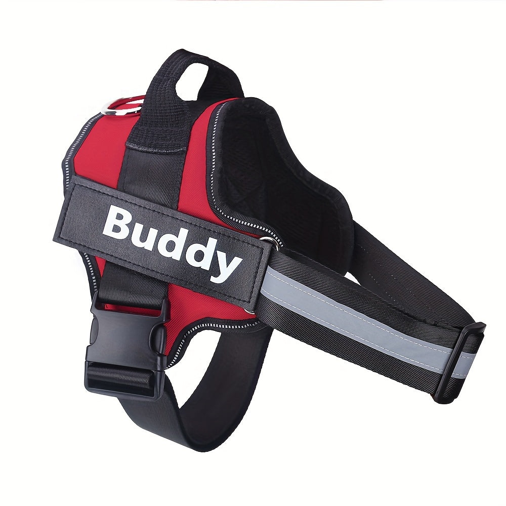 Personalized Dog Harness NO PULL Reflective Breathable Pet Harness Vest For Small Large Dog Outdoor Walk Training Accessories
