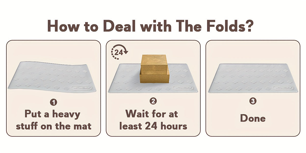 3-in-1 Washable Silicone Cat Litter & Food Mat - XXL Large Waterproof Non-Slip Floor Protector, Raised Edges Pet Feeding Tray, Foldable Litter Trapping Mat for Cats, Easy Clean Kibble & Crumbs Proofing System (Fits Litter Box