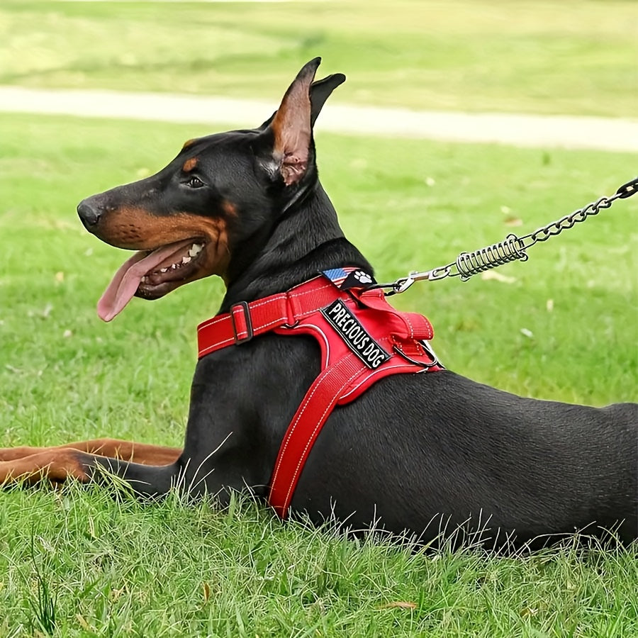 Service Dog Harness And Leash Set with 1pc Folding Bowl