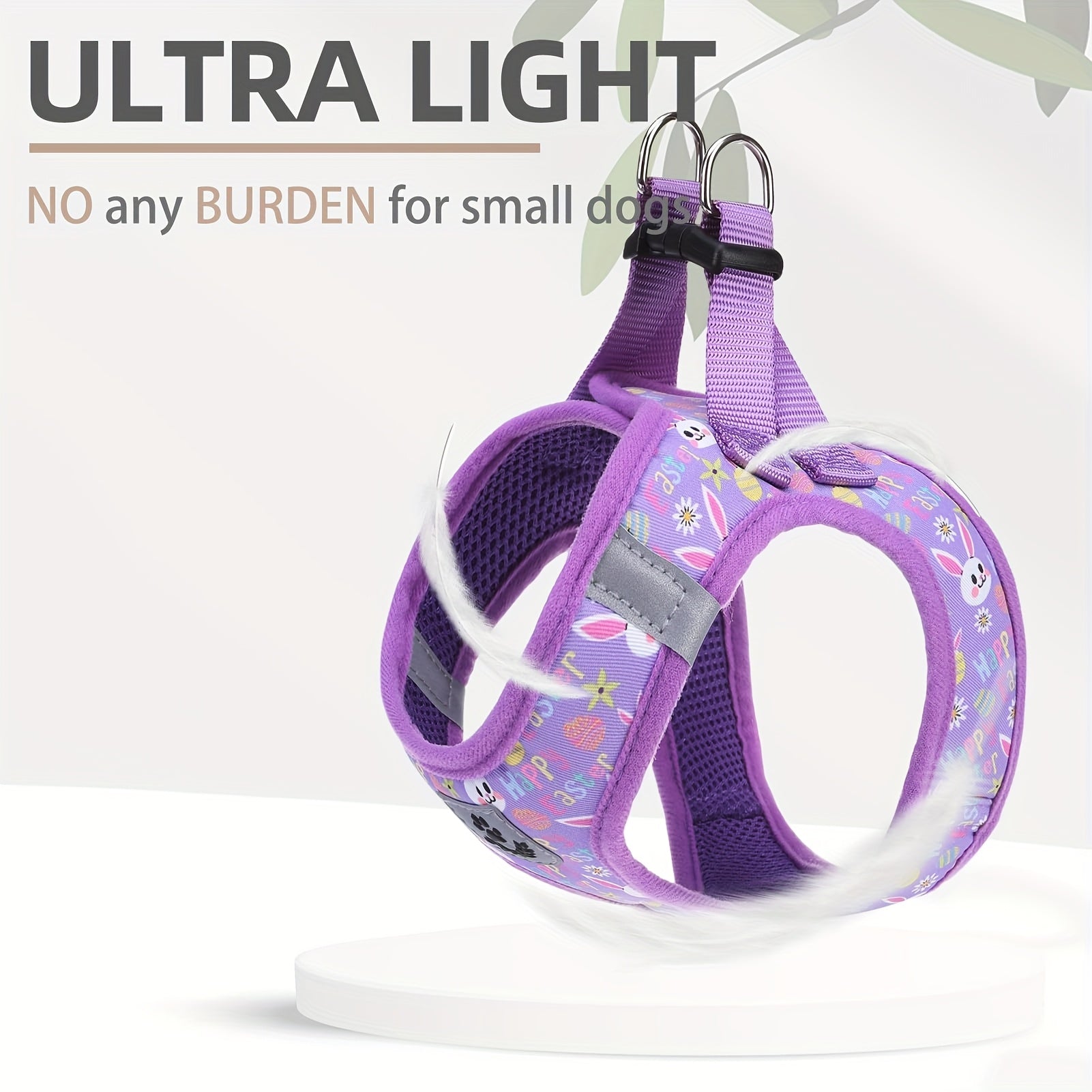 Adjustable Dog Harness Collar And Leash Set For Small Dogs