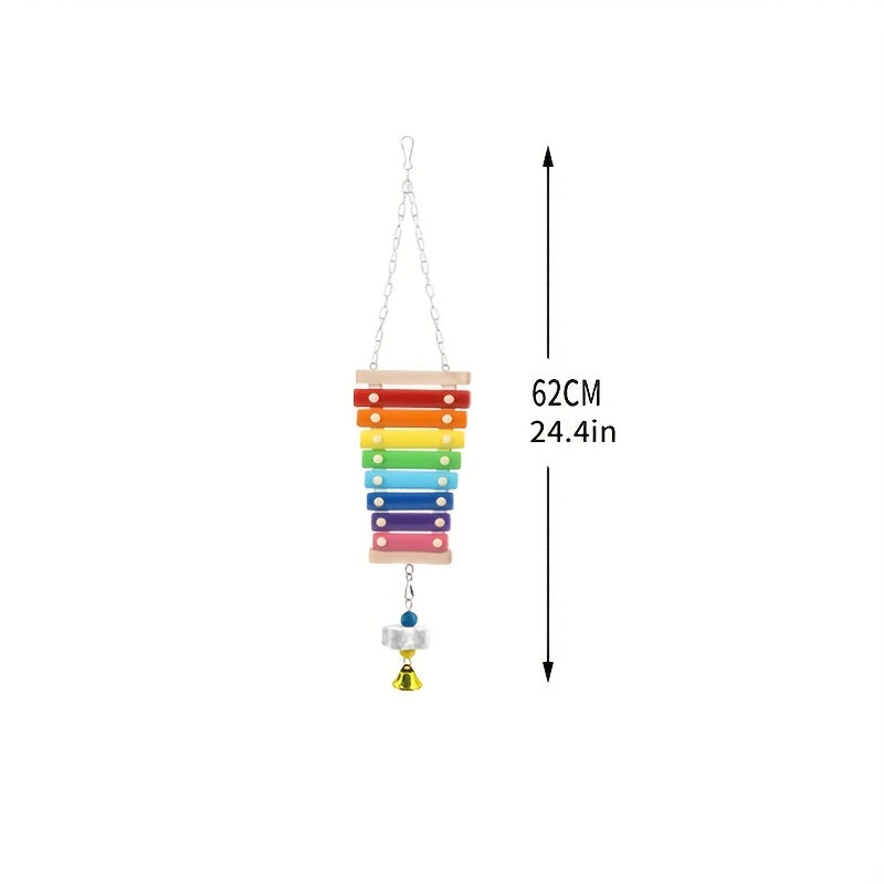 5pcs Chicken Toys for Coop Accessories | Chicken Xylophone | Chicken Swing Perch | Chicken Flexible Ladder | Chicken Vegetable Fruit Hanging Feeders Chicken Enrichment for hens in Coop Bird Parrot