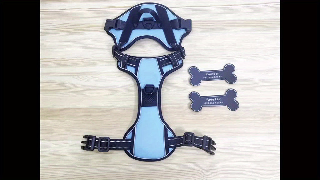 Personalized Dog Harness NO PULL Breathable Pet Harness Vest With Lovely Custom Patch Harness For Small Medium Large Dogs