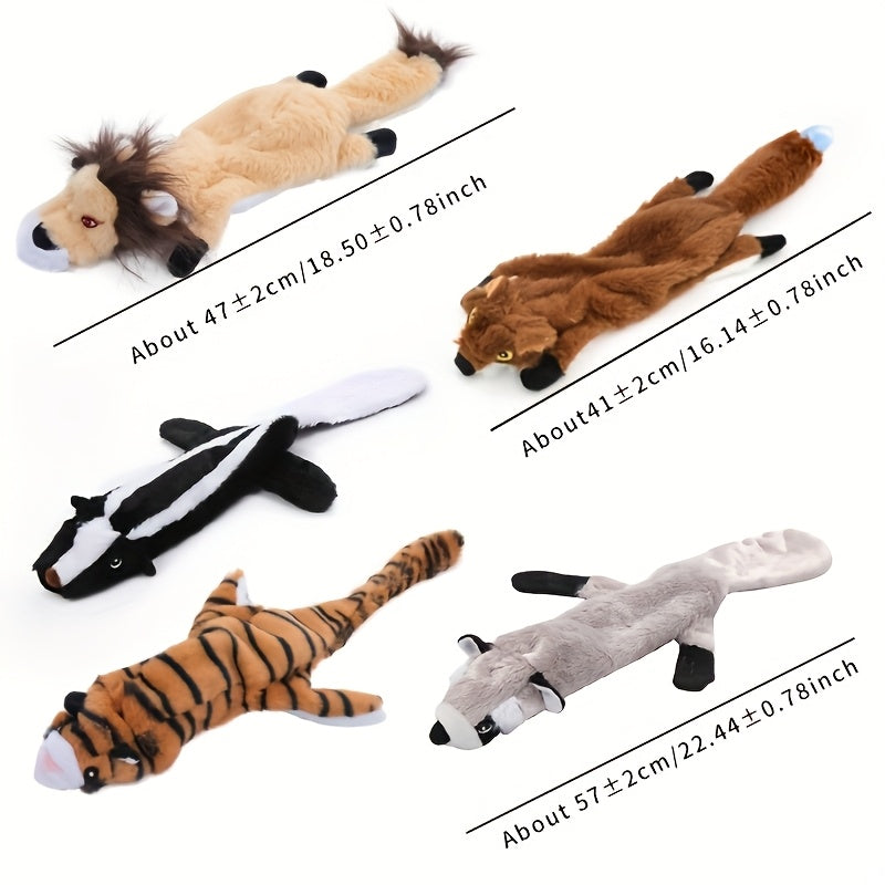 Amazing Pet Dog Squeaky Toys 5 Pack, Pet Toys Crinkle Dog Toy No Stuffing Animals Dog Plush Toy Dog Chew Toy For Large Dogs And Medium Dogs Squeeky Doggie Toys 5 Pack For Large Dogs Multi-Colored