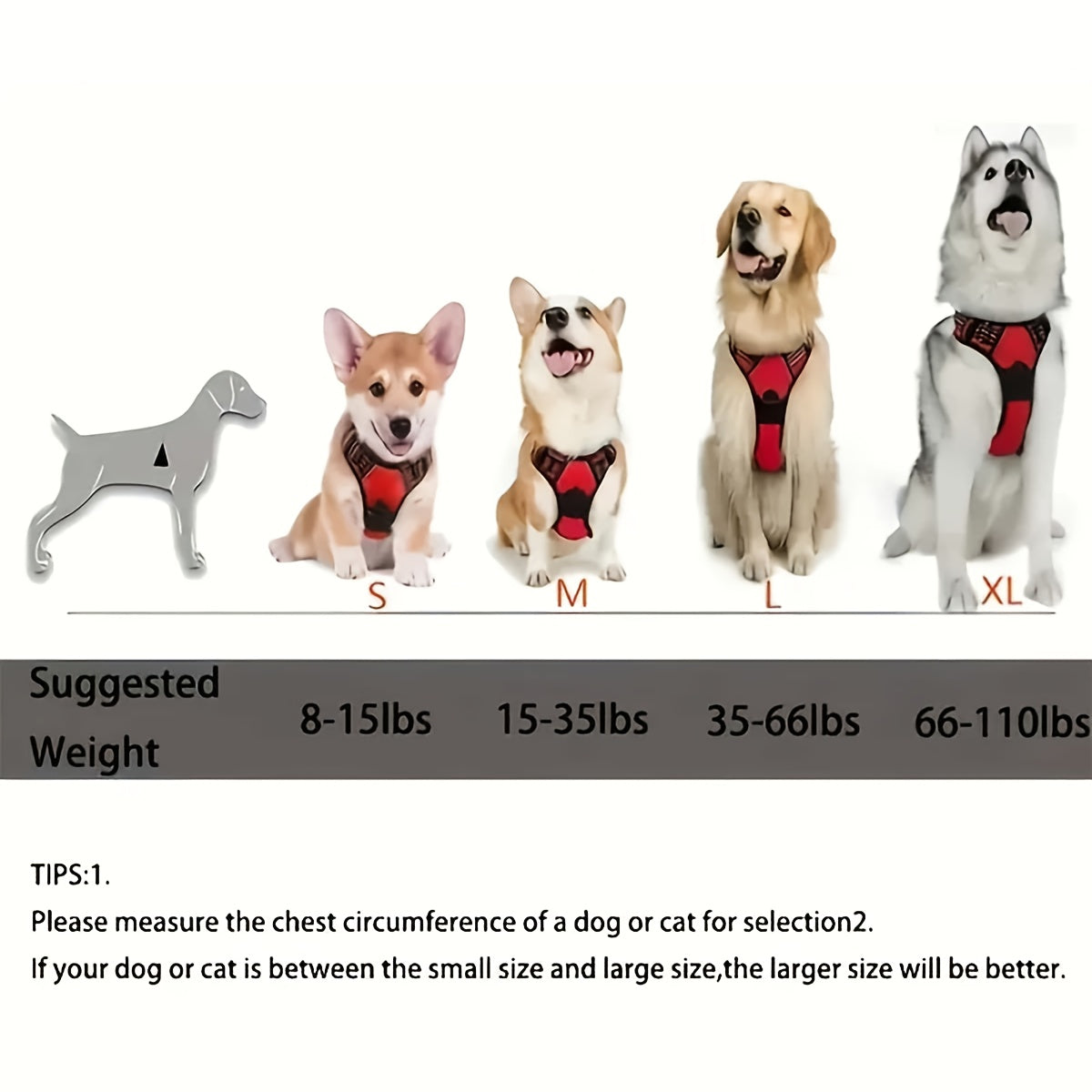 [5ft Leash Dog Harness] 5ft Leash, No Pull Dog Harness Set, Pet Harness | Foldable Dog Water Bowl, Dog Poop Bags And Holder | for Outdoor Camping, Walking, Running, Black, S, M, L, XL