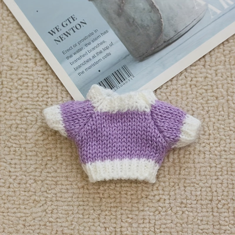 [Holiday Cheer] Handmade Hamster Sweater - Cozy Thick Knit Pet Apparel with Strawberry Accent, Ideal Christmas Gift for Small Animals, Polyester Fiber, Hamster Accessories