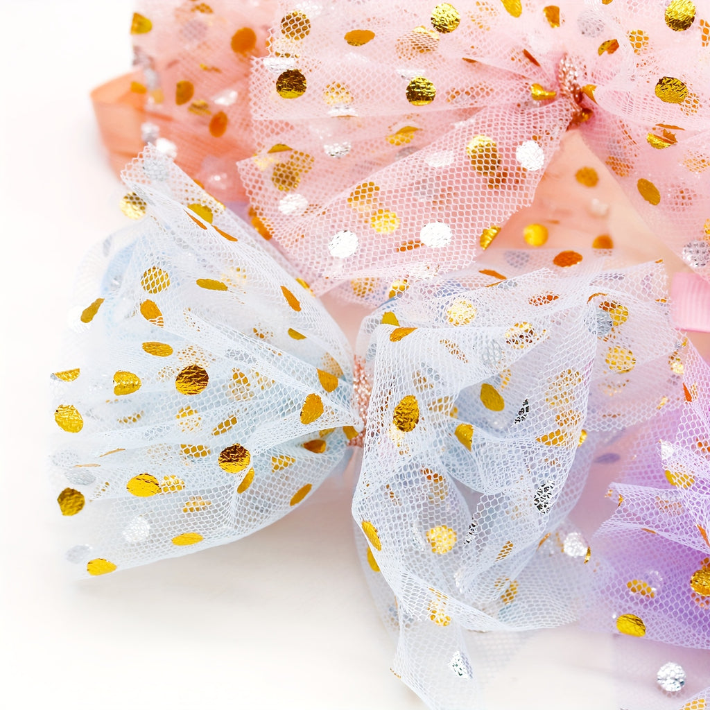 30pcs Elegant Pastel & Bright dog bows - Soft, No-Sew Press-On Closure, for Small/Medium/Large Dogs - Perfect for Everyday, Parties, Photo Shoots - Bulk Pet Collar Decorations (30 Count), Dogs Accessories, Glittery Bow Design