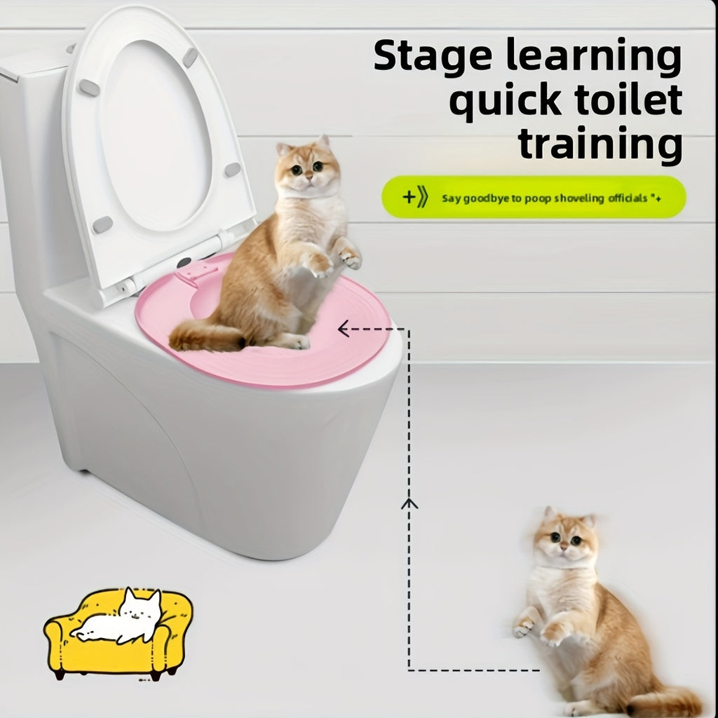 Universal Large Cat Litter Box with Splash Guard, Multi-Functional Cat Toilet, Pet Supplies, Easy-to-Clean Litter Training Tray for Cats, Cat Bathroom, Large Size Cat Training Bowl, Washable Pet Accessories, Home Pet Essentia
