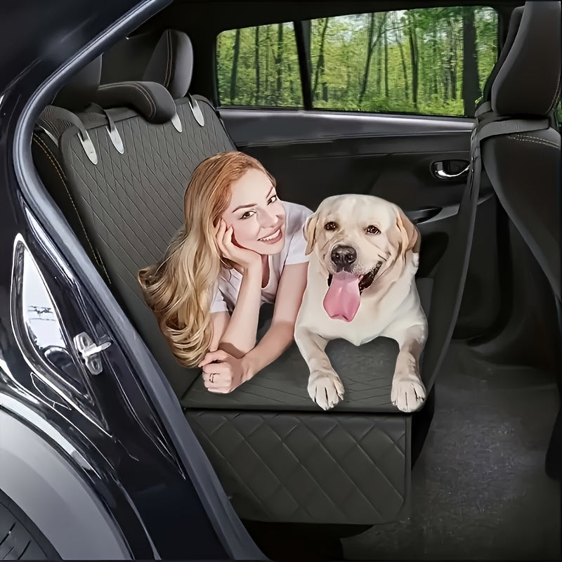 Dog Seat Cover, Waterproof Hammock, Durable And Soft Pet Backrest Cover, Suitable for Cars, Trucks, And SUVs, Travel With Pets, Snug Fit, Durable Cover, Heavyduty Material, Car Hammock, Dog Lovers, Suv Drivers