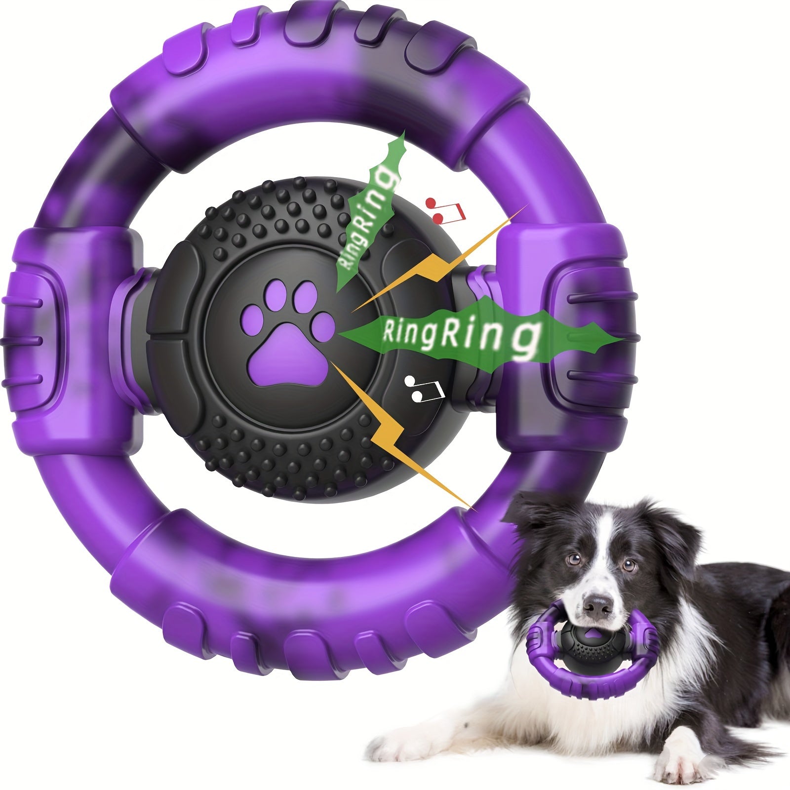 Dog Chew Toys Squeak Chewing Toys Durable Interactive Puppy Toy Teeth Cleaning Nylon Pet Toys