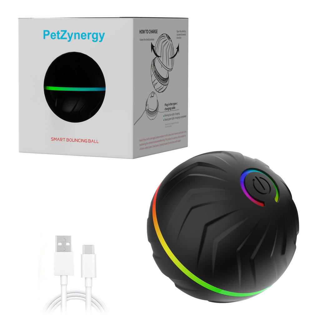 Interactive Dog Toy Ball - Large, Smart Bouncing Ball for Pets | Intelligent Jumping, Rolling, Durable, USB Rechargeable