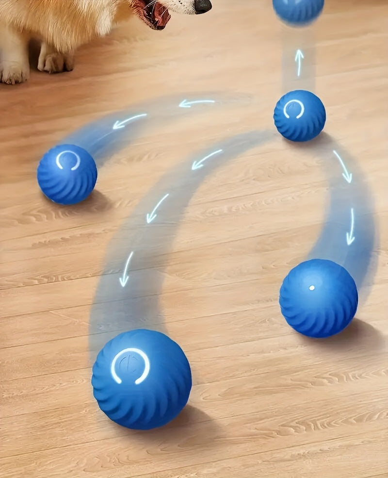 1pc Interactive Gravity Jumping Ball - Electric Self-Rolling Pet Toy with Intelligent Design, Automatic Charging, and Teeth Grinding Function for Dogs and Cats - Fun and Engaging Interactive Supplies for Pet Owners