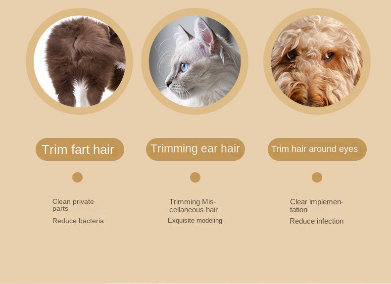 Advanced Pet Grooming Trimmer - High-Powered, Quiet & USB Rechargeable, LED Illuminated, Cordless for Effortless Dog & Cat Haircuts, Safe and Gentle for Furry Friends
