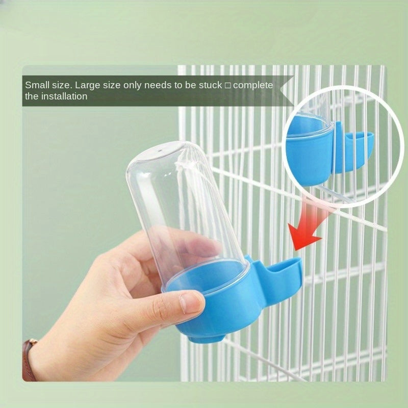2pcs Automatic Bird Feeder And Waterer, Hanging Bird Water Dispenser, Parrot Automatic Feeder, Bird Cage Feeder And Drinker Set For Parrot Pigeon Lovebirds