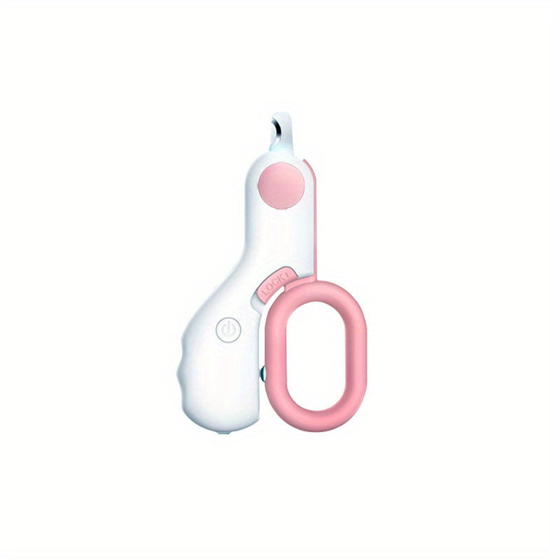 1pc LED-Lit Precision Pet Grooming Kit: Ergonomic, Stainless Steel Dog & Cat Nail Clippers, Battery Operated for Safe, Cordless Use - For Pet Owners - Suitable for Home Grooming - Perfect Gift for Pet Lovers