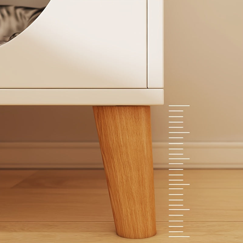 1pc Modern Wood Fiber Board Cat House - Multi-Functional Cat Condo & Elevated Cat Cave Side Table for Indoor Cats and Kittens, Contemporary Style Pet Furniture