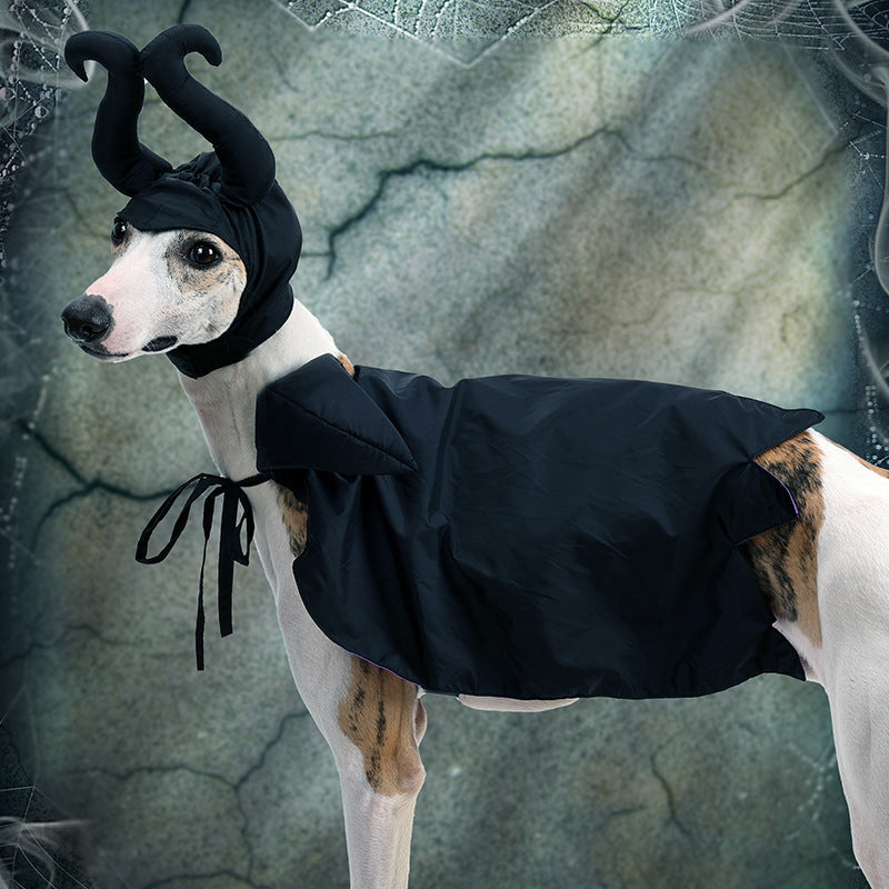 Fantasy Pet Costume for Festive Dress-Up - Machine Washable Polyester Outfit with Cotton Filling for Cats and Dogs - Versatile Pet Apparel for Christmas, Halloween Parties - Easy Tether Closure - Fits Small, Medium, Large, Ex