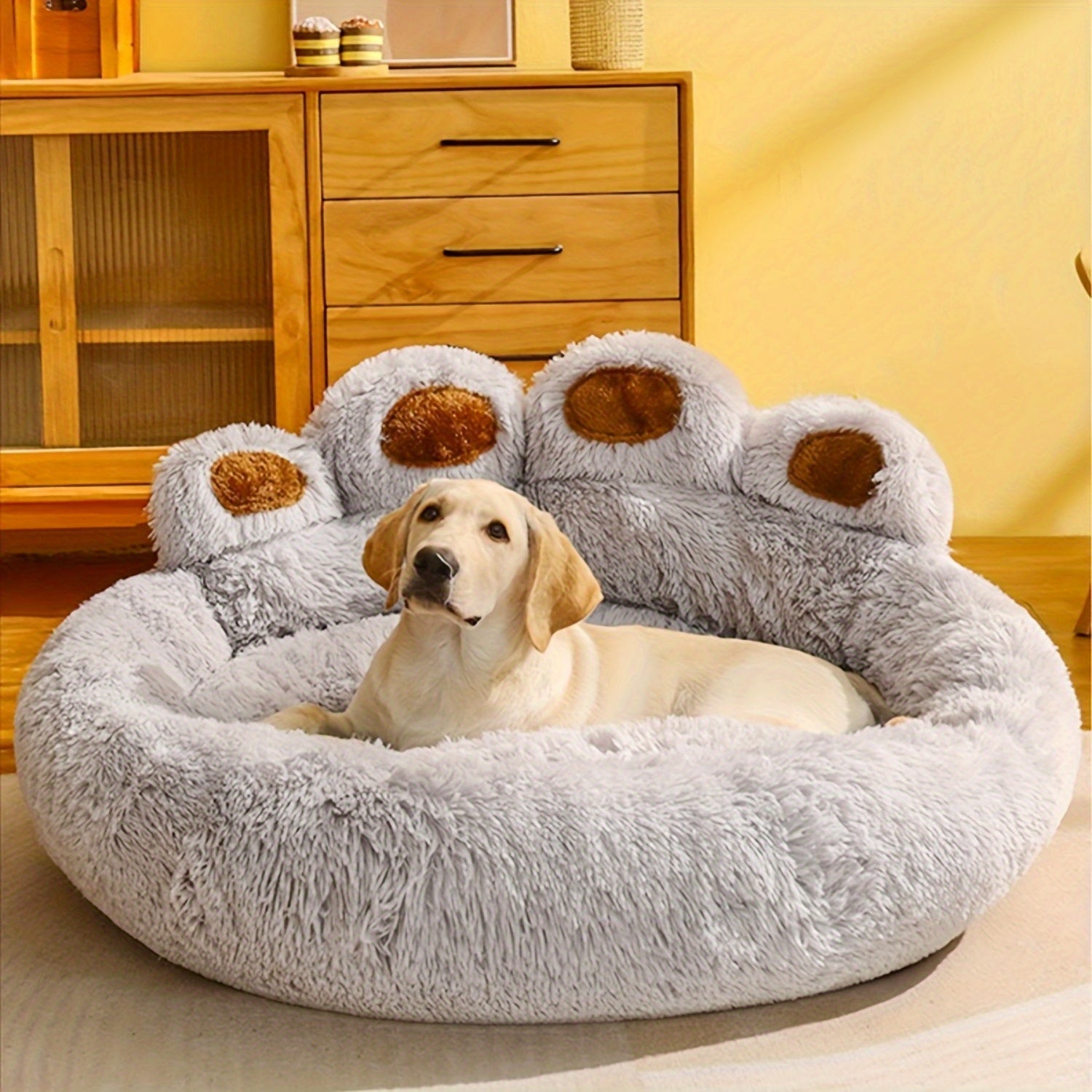 [Long-haired Pet Bed] Soft 60/70/90/110CM Long-haired Pet Bed - 1Pc Dog Beds for Small, Medium, Large Dogs - Warm Christmas Present