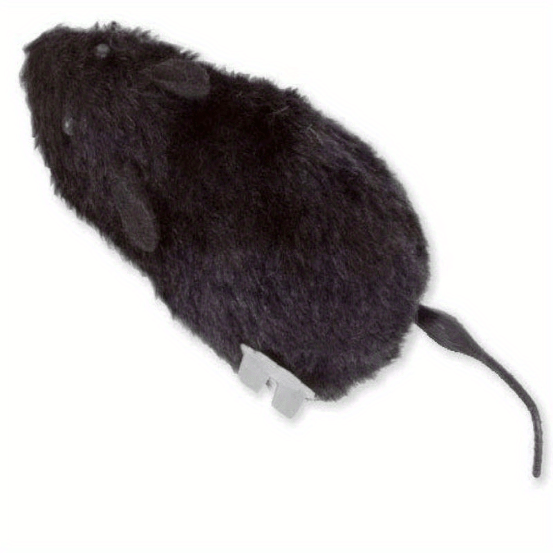 1pc Plush Wind-Up Mouse Toy for Small Dog and Cat Play - Clockwork Mechanism, No Batteries Needed, Interactive Pet Toy with Realistic Movement